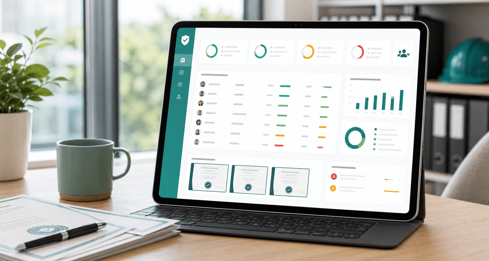 SkillProof platform dashboard showing workforce training and compliance visibility